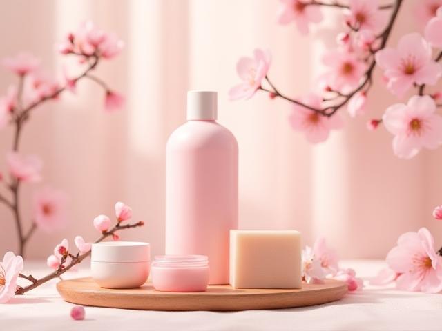 季節のスペシャルワークショップ、桜をイメージしたコスメ